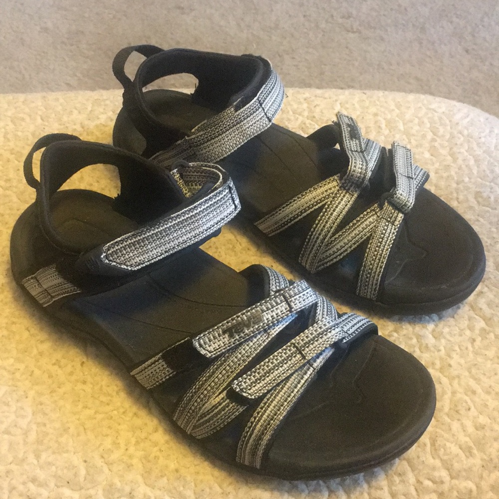 Women’s Teva sandals.
